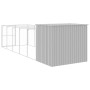 Caseta perros corral acero galvanizado gris claro 214x661x181cm en Casetas para perros | Comprar online en Foru.es