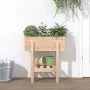 Jardinera madera maciza de pino 62x30x69 cm de vidaXL, Maceteros y jardineras - Ref: Foro24-825233, Precio: 48,85 €, Descuent...