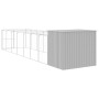 Caseta perros corral acero galvanizado gris claro 214x865x181cm en Casetas para perros | Comprar online en Foru.es