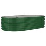 Jardinera arriate acero galvanizado verde 152x80x36 cm en Macetas y jardineras | Comprar online en Foru.es