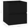 Armario para lavabo madera de ingeniería negro 41x38,5x45 cm de vidaXL, Muebles de baño - Ref: Foro24-804729, Precio: 45,57 €...