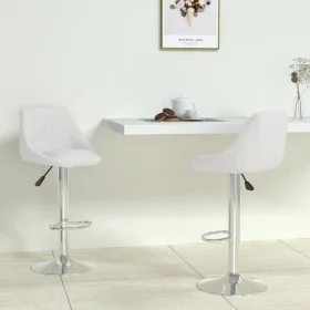 Taburetes de cocina 2 unidades cuero sintético blanco de vidaXL, Taburetes de cocina - Ref: Foro24-335179, Precio: 142,48 €, ...