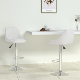 Taburetes de cocina 2 unidades cuero sintético blanco de vidaXL, Taburetes de cocina - Ref: Foro24-335179, Precio: 145,07 €, ...
