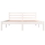 Estructura de cama madera maciza pino blanco 120x190 cm de vidaXL, Camas y somieres - Ref: Foro24-810401, Precio: 107,48 €, D...