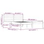 Estructura de cama madera maciza pino blanco 120x190 cm de vidaXL, Camas y somieres - Ref: Foro24-810401, Precio: 107,48 €, D...
