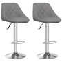 Taburetes de cocina 2 unidades cuero sintético gris de vidaXL, Taburetes de cocina - Ref: Foro24-335184, Precio: 144,53 €, De...