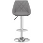 Taburetes de cocina 2 unidades cuero sintético gris de vidaXL, Taburetes de cocina - Ref: Foro24-335184, Precio: 144,53 €, De...