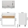 Armario inferior de fregadero contrachapado gris 80x46x81,5 cm de vidaXL, Armarios de cocina - Ref: Foro24-815565, Precio: 73...