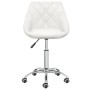 Sillas de comedor giratorias 2 unidades cuero sintético blanco de vidaXL, Sillas de comedor - Ref: Foro24-335199, Precio: 135...