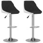 Taburetes de cocina 2 unidades cuero sintético negro y blanco de vidaXL, Taburetes de cocina - Ref: Foro24-335240, Precio: 14...