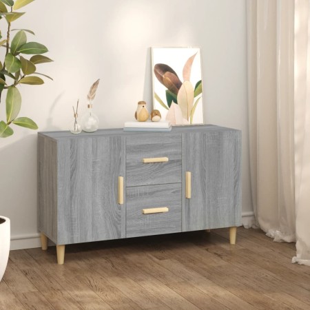 Aparador de madera de ingeniería gris Sonoma 100x36x60 cm de vidaXL, Aparadores - Ref: Foro24-817466, Precio: 99,46 €, Descue...