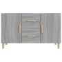 Aparador de madera de ingeniería gris Sonoma 100x36x60 cm de vidaXL, Aparadores - Ref: Foro24-817466, Precio: 99,46 €, Descue...