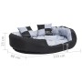 Cojín para perro reversible y lavable gris y negro 110x80x23 cm en Camas para perros | Comprar online en Foru.es