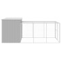 Caseta perros corral acero galvanizado gris claro 214x457x181cm en Casetas para perros | Comprar online en Foru.es