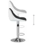 Küchenhocker 2 Einheiten aus schwarzem und weißem Kunstleder von vidaXL, Küchenhocker - Ref: Foro24-335240, Preis: 142,18 €, ...