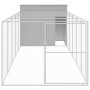 Caseta perros corral acero galvanizado gris claro 214x661x181cm en Casetas para perros | Comprar online en Foru.es