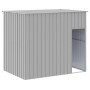 Caseta perros corral acero galvanizado gris claro 214x661x181cm en Casetas para perros | Comprar online en Foru.es