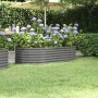 Jardinera arriate acero galvanizado gris 152x80x36 cm en Macetas y jardineras | Comprar online en Foru.es