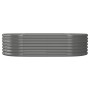 Jardinera arriate acero galvanizado gris 152x80x36 cm en Macetas y jardineras | Comprar online en Foru.es