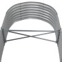 Jardinera arriate acero galvanizado gris 152x80x36 cm en Macetas y jardineras | Comprar online en Foru.es