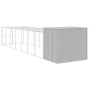 Caseta perros corral acero galvanizado gris claro 214x865x181cm en Casetas para perros | Comprar online en Foru.es