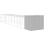 Caseta perro corral acero galvanizado gris claro 214x1069x181cm en Casetas para perros | Comprar online en Foru.es