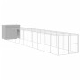 Caseta perro corral acero galvanizado gris claro 214x1273x181cm en Casetas para perros | Comprar online en Foru.es