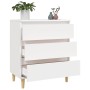Aparador de madera contrachapada blanco 60x35x70 cm de vidaXL, Aparadores - Ref: Foro24-823040, Precio: 70,14 €, Descuento: %