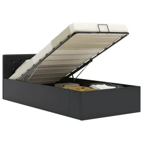 Hydraulic canapé bed black synthetic leather 90x200 cm by vidaXL, Beds and slatted bases - Ref: Foro24-285510, Price: 267,91 ...