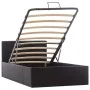 Cama canapé hidráulica cuero sintético negro 90x200 cm de vidaXL, Camas y somieres - Ref: Foro24-285510, Precio: 267,91 €, De...