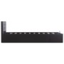 Cama canapé hidráulica cuero sintético negro 90x200 cm de vidaXL, Camas y somieres - Ref: Foro24-285510, Precio: 252,02 €, De...