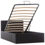 Cama canapé hidráulica cuero sintético negro 100x200 cm de vidaXL, Camas y somieres - Ref: Foro24-285511, Precio: 283,35 €, D...