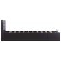 Cama canapé hidráulica cuero sintético negro 100x200 cm de vidaXL, Camas y somieres - Ref: Foro24-285511, Precio: 283,35 €, D...