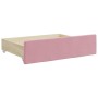 Cajones de cama 2 uds madera de ingeniería y terciopelo rosa de vidaXL, Camas y accesorios - Ref: Foro24-833919, Precio: 45,7...