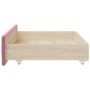Cajones de cama 2 uds madera de ingeniería y terciopelo rosa de vidaXL, Camas y accesorios - Ref: Foro24-833919, Precio: 45,7...