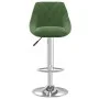 Taburete de cocina de terciopelo verde oscuro de vidaXL, Taburetes de cocina - Ref: Foro24-335297, Precio: 85,79 €, Descuento: %