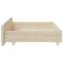 Bed drawers 2 pcs engineered wood and cream synthetic leather by vidaXL, Beds and accessories - Ref: Foro24-833924, Price: 45...