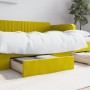 Cajones de cama 2 uds madera ingeniería y terciopelo amarillo de vidaXL, Camas y accesorios - Ref: Foro24-833921, Precio: 45,...