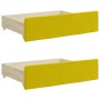 Cajones de cama 2 uds madera ingeniería y terciopelo amarillo de vidaXL, Camas y accesorios - Ref: Foro24-833921, Precio: 45,...