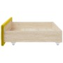 Cajones de cama 2 uds madera ingeniería y terciopelo amarillo de vidaXL, Camas y accesorios - Ref: Foro24-833921, Precio: 45,...