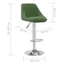 Taburete de cocina de terciopelo verde oscuro de vidaXL, Taburetes de cocina - Ref: Foro24-335297, Precio: 85,79 €, Descuento: %