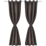 2 dark brown curtains with blackout rings 135x245cm by vidaXL, Curtains and curtains - Ref: Foro24-130371, Price: 43,45 €, Di...