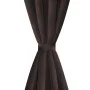 2 dark brown curtains with blackout rings 135x245cm by vidaXL, Curtains and curtains - Ref: Foro24-130371, Price: 43,45 €, Di...