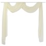 Cortina de gasa transparente, 140 x 600 cm, Crema de vidaXL, Cortinas y visillos - Ref: Foro24-130757, Precio: 23,78 €, Descu...