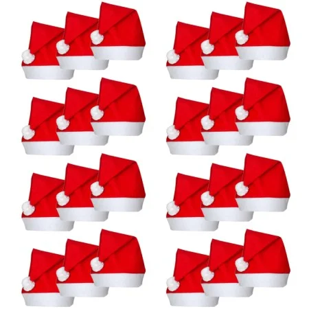 24 Gorros Papá Noel para Navidad de vidaXL, Decoraciones festivas y estacionales - Ref: Foro24-131013, Precio: 22,92 €, Descu...