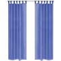 Cortinas de gasa 2 unidades 140x225 cm azul real de vidaXL, Cortinas y visillos - Ref: Foro24-132246, Precio: 15,34 €, Descue...