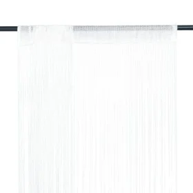 Cortinas de flecos 2 piezas 140x250 cm blancas de vidaXL, Cortinas y visillos - Ref: Foro24-132399, Precio: 26,10 €, Descuent...