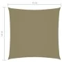 Toldo de vela cuadrado tela Oxford beige 4x4 m de vidaXL, Sombrillas - Ref: Foro24-135139, Precio: 52,45 €, Descuento: %