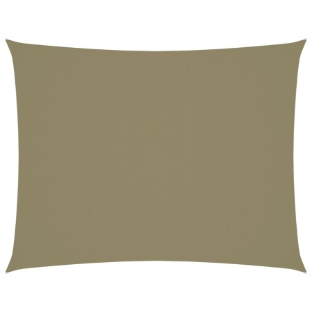 Toldo de vela rectangular tela Oxford beige 6x8 m de vidaXL, Sombrillas - Ref: Foro24-135168, Precio: 120,58 €, Descuento: %