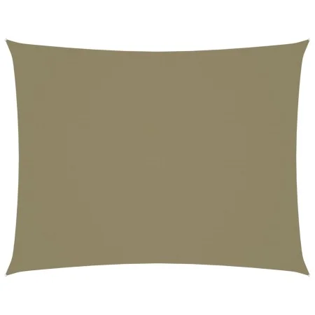 Toldo de vela rectangular tela Oxford beige 6x8 m de vidaXL, Sombrillas - Ref: Foro24-135168, Precio: 120,54 €, Descuento: %